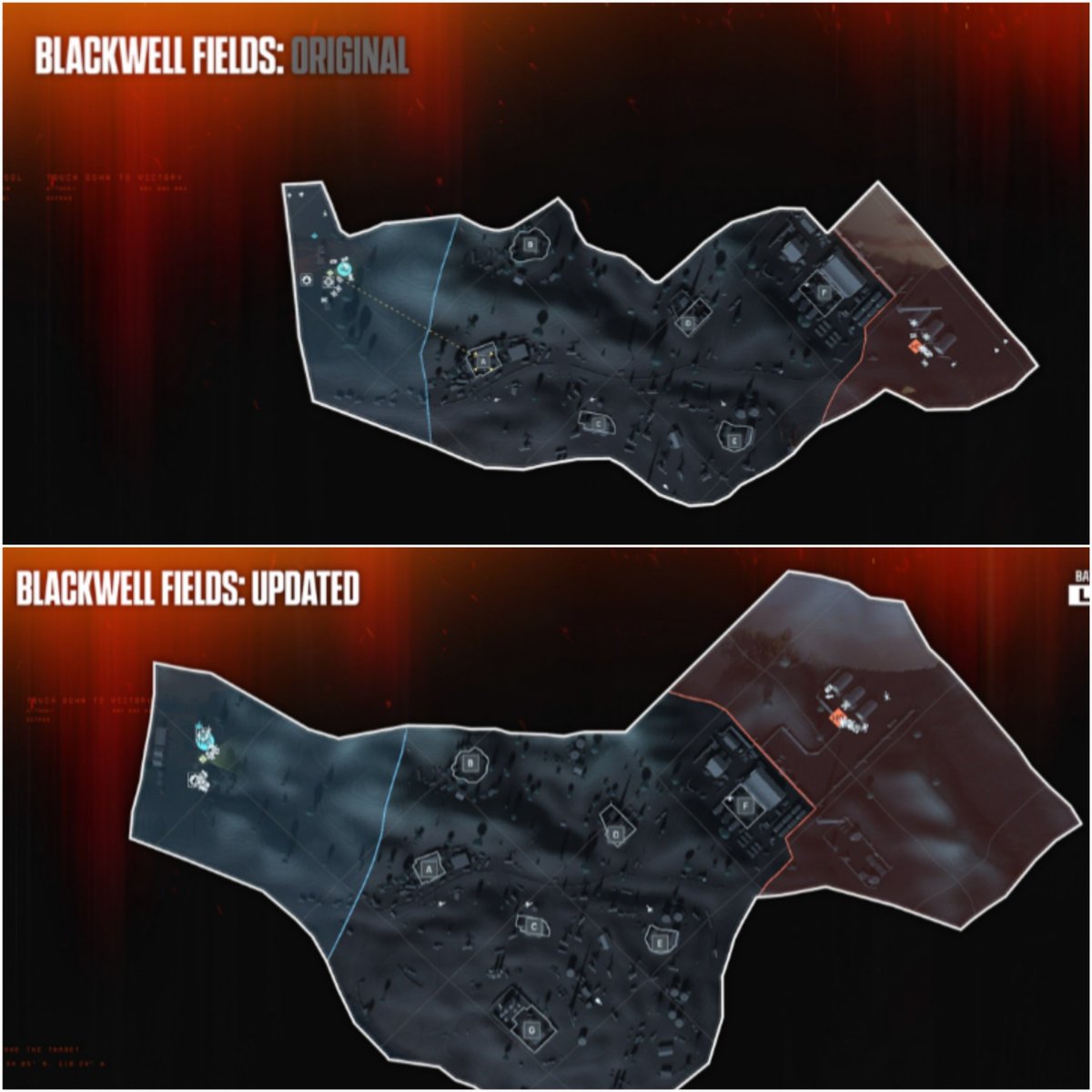 BattlefieldInte's tweet photo. Blackwell Field Original VS Blackwell Fields Update 🔥

#Battlefield6 https://t.co/3yy0PJt0Ml