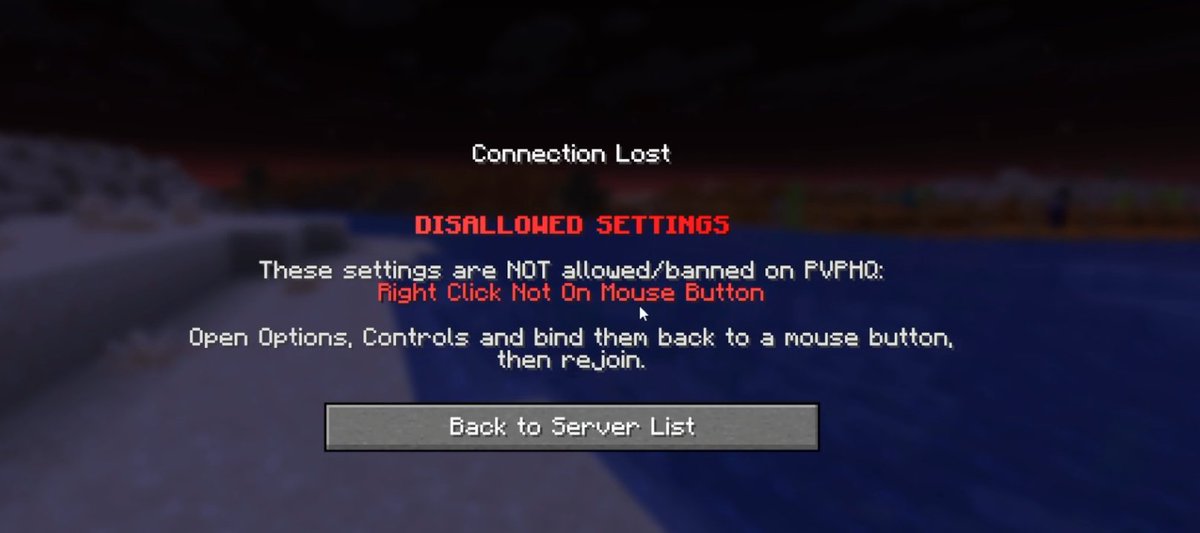idkwhutimplayin's tweet photo. This gotta be some bs😭Ive played Minecraft for 7 years with e as my place block, and now I cant play nothing but sword on pvphq because my keybinds are so shitty they kick me for it. This some absolute hater shit

Not like I havent tried changing it, muscle memory too deep atp https://t.co/2ZPWkIGBZp