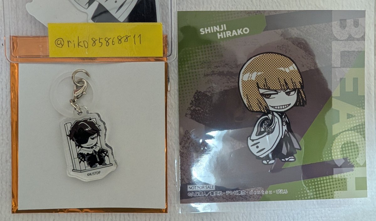 riko85868811's tweet photo. 【交換】  BLEACH 千年血戦篇 THEキャラ MONOCOLOR ミニアクリルチャーム 特典 ブロマイド

譲：チャーム→藍染
　　特典→平子（初期キズあり、画像　2参照）

求：日番谷

都内手渡しor郵送交換です。
検索からでもお声がけください。 https://t.co/HQGAckeoxe