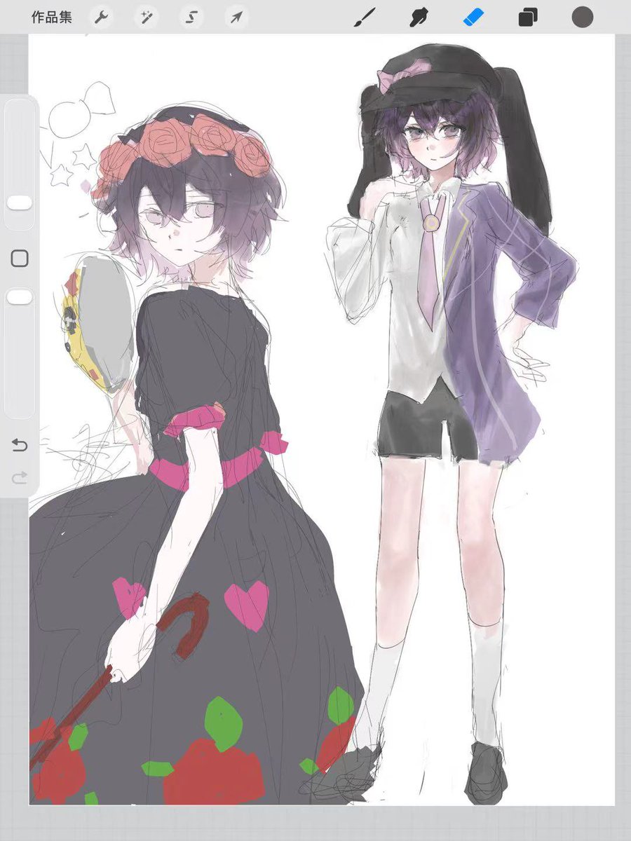 ikei3yuu's tweet photo. 这张好像没发过我不想画了唉微微一绷很闹麻 https://t.co/ea6e7i9ahs