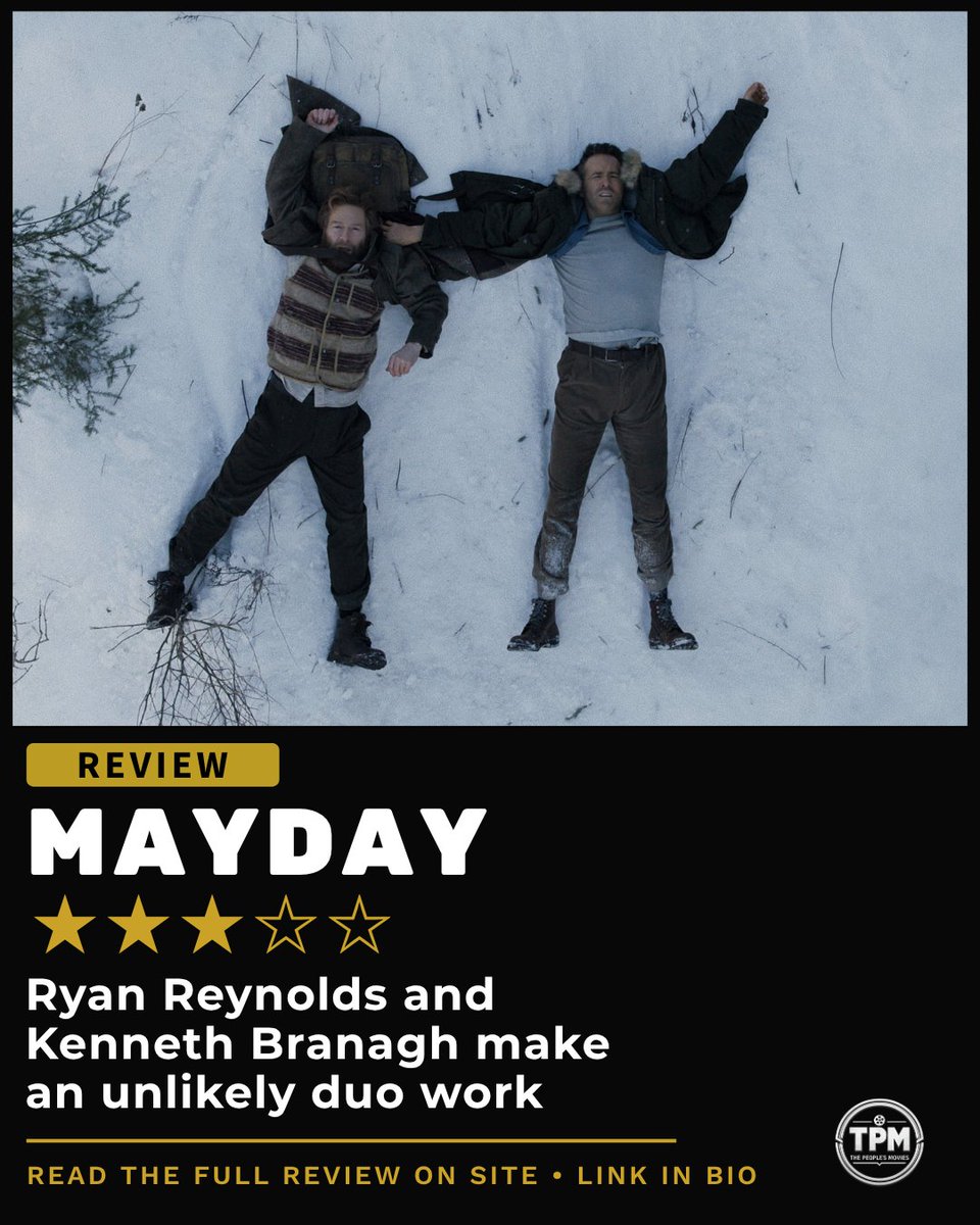 thepeoplesmovie's tweet photo. Ryan Reynolds and Kenneth Branagh are on great form as the odd couple at the heart of #Mayday - on @appletv this Friday!

Our review: https://t.co/CLnZI5ZnPO

#RyanReynolds #KennethBranagh #MariaBalkova #review https://t.co/cAKApNIX6X