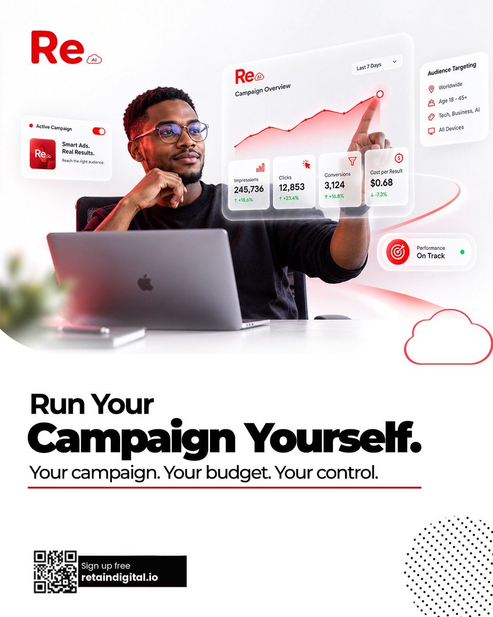RetainDigitalAi's tweet photo. Your campaign. Your control. 🚀

Create, manage, and run your ads yourself with Retain App.

Less dependency. More control. Better ownership.

Run it your way. 🤍

#RetainApp #AdTech #DigitalAdvertising https://t.co/clxJYyZQ1k