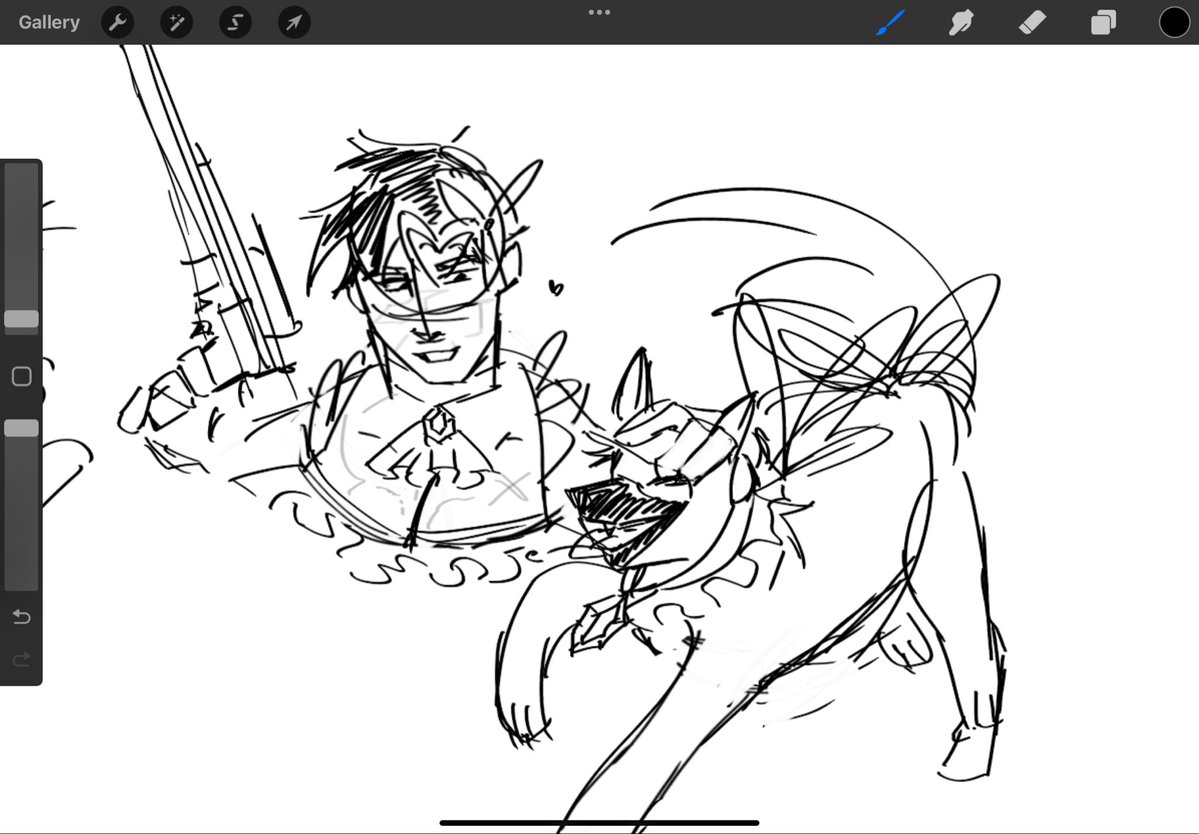 SH0ESOLS's tweet photo. I drew this magical girl #JasonTodd like 2 years ago and I've been considering redrawing it in light of recent madohomu primehood parallels hashtag lmk https://t.co/soMTeooB3A
