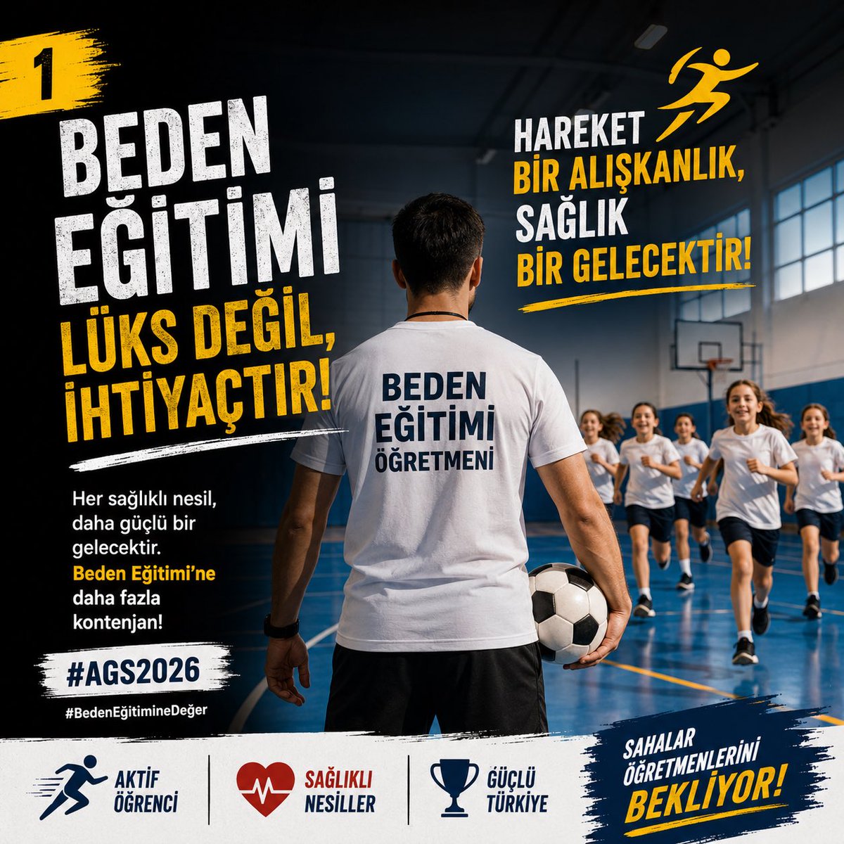 AEK11_'s tweet photo. “Sahalar öğretmenlerini bekliyor! Beden Eğitimi’ne daha fazla kontenjan!” 🏃‍♂️🏀

#BedenEğitimiHakkınıArıyor https://t.co/IQjqIbIJTC