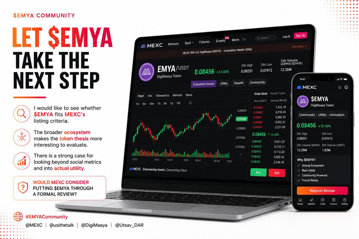 gloryetibeng27's tweet photo. What catches my attention is the effort to connect users, utility and community. There is enough substance here for more than a surface-level review.

MEXC, one ecosystem worth checking out is DigiMaaya.
Could this make it onto MEXC's research queue?

#EMYA #DigiMaaya
@MEXC @usithetalk @DigiMaaya @Utsav_DAR