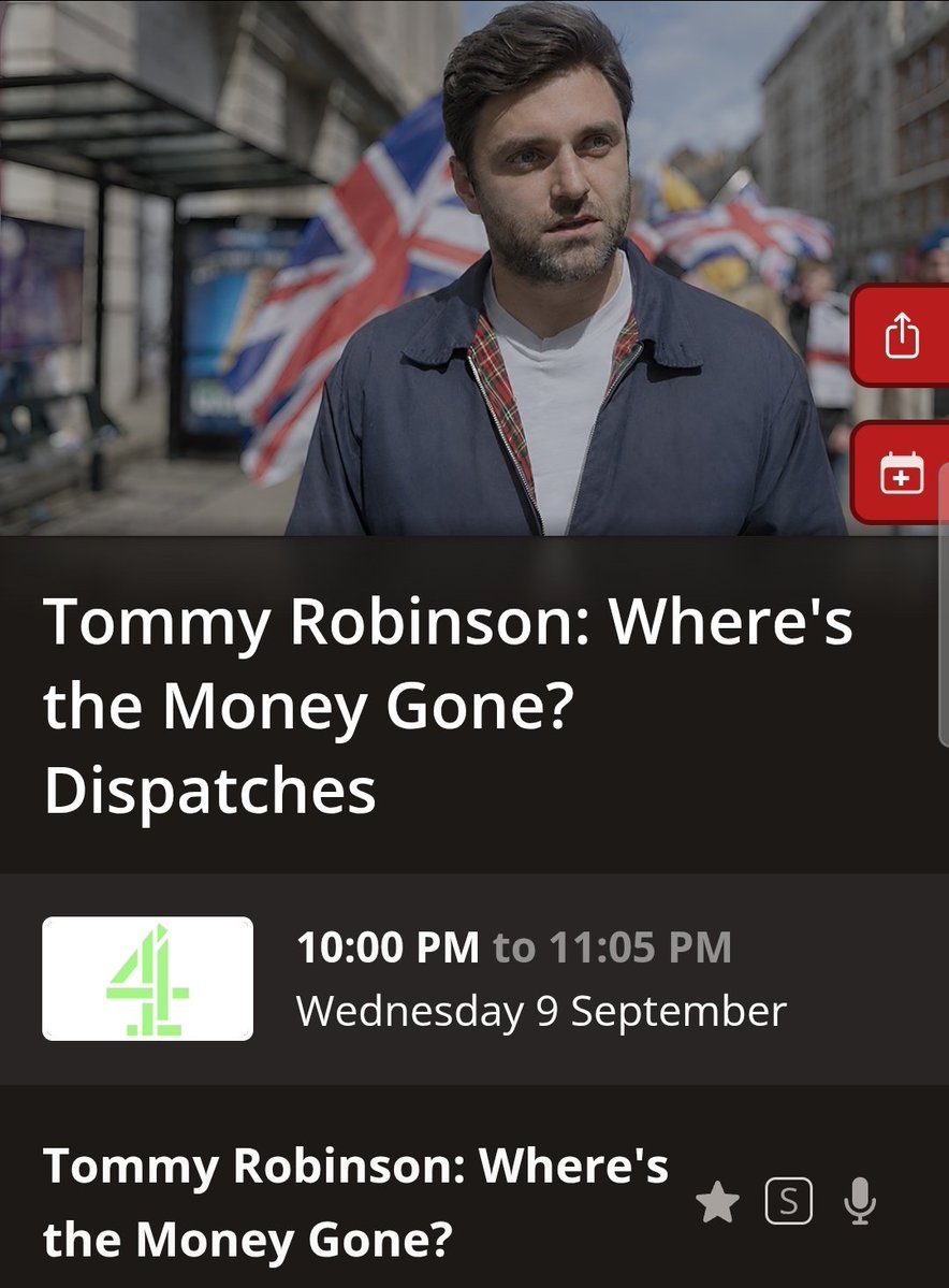 I_amMukhtar's tweet photo. "Tommy Robinson: Where's the Money Gone? Dispatches"

I'm definitely watching this.

He's going to start sending hundreds of tweets calling it fake and trying to intimidate the reporter. https://t.co/7UAuv5GfXZ