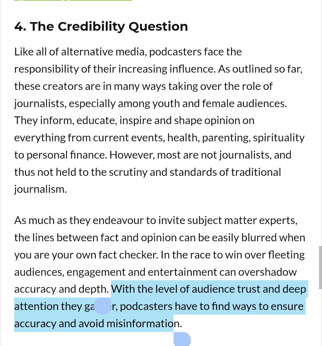 Odangaring's tweet photo. Last year we released research which uncovered how several podcasters were getting higher viewership online than media outlets.

We also rightly pointed out that these creators would likely be an avenue for deep political interference due to the lack of editorial standards https://t.co/4amqCWTe8O