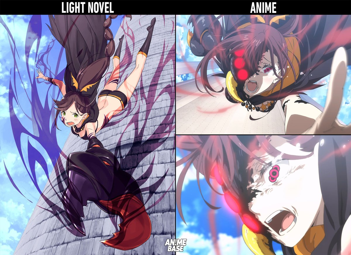 AnimexBase's tweet photo. Light Novel vs Anime https://t.co/8mk22L8BIU