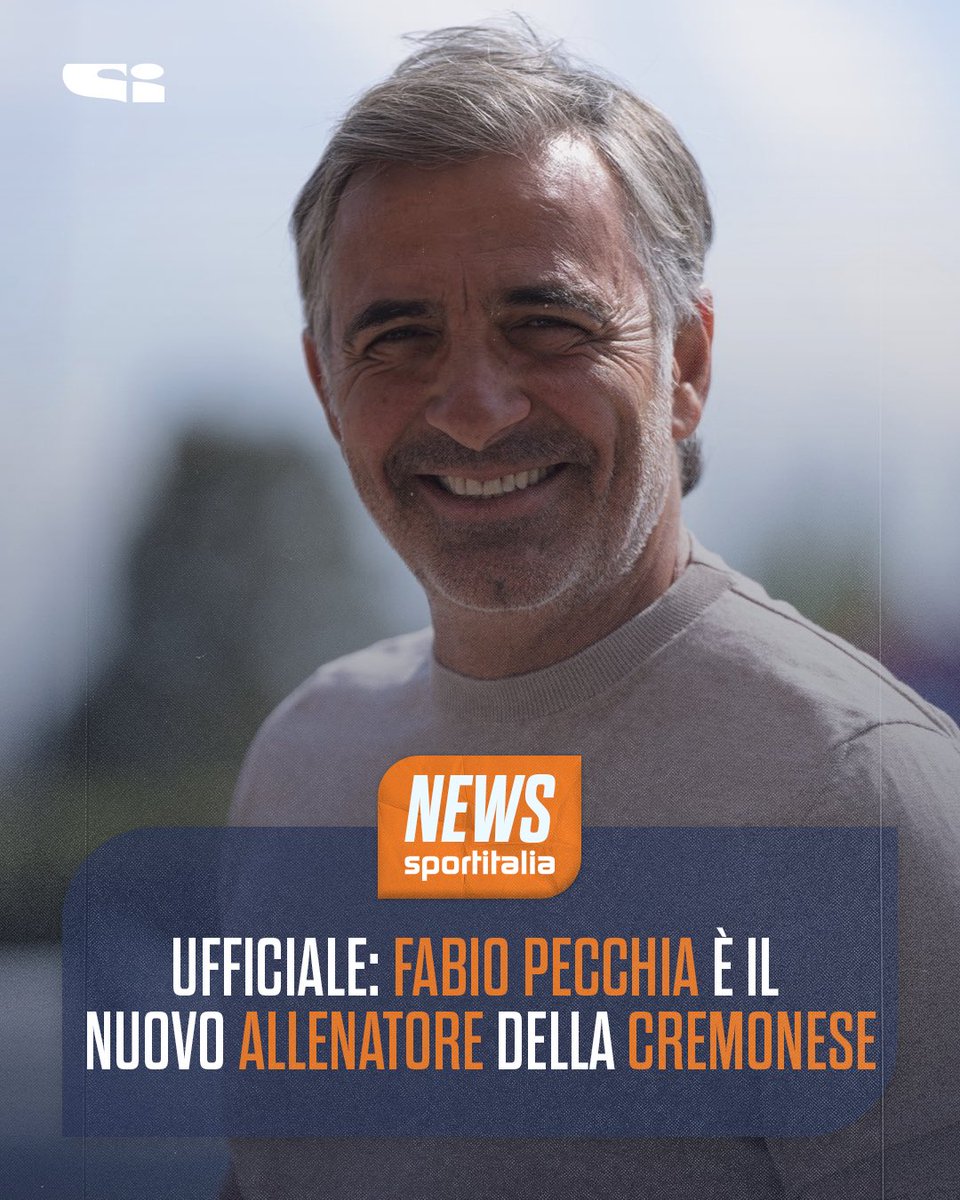 tvdellosport's tweet photo. 🚨Ufficiale: Fabio #Pecchia è il nuovo allenatore della @USCremonese ‼️

#Cremonese #Sportitalia https://t.co/zaSk81zHL9