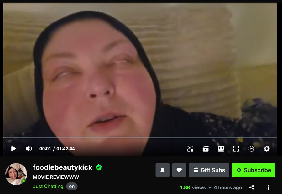 drinkmoregravy's tweet photo. I reported foodiebeautykick on @kick for self harm bc she took an almost lethal amount of drugs and Im afraid she will overdose while on live. 
This tweet is for protocol purposes. Kick has been informed and therefore is liable. 
Pls retweet if you did the same. 
#foodiebeauty https://t.co/hcvGv36Rhh