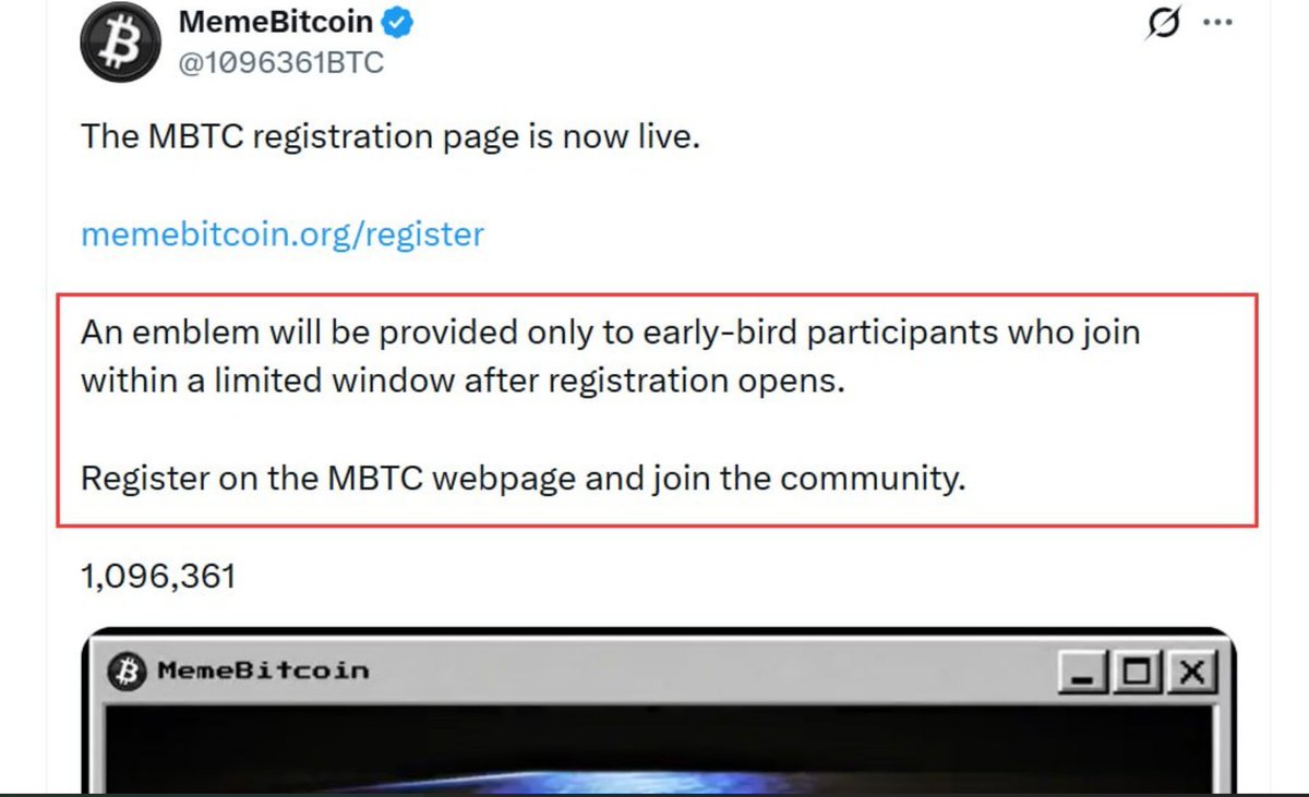 Shindonghatg's tweet photo. New airdrop: MBTC (By Memecore)
Reward: Points &amp; Token (Confirmed)
News: Memecore, Backers
Distribution date: September 28th https://t.co/x9scfvYvhW
