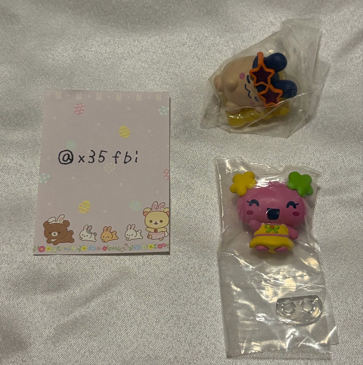 x35fbi's tweet photo. たまごっち みんなでバカンスフィギュア

譲）みみっち、ふらわっち

求）同種くちぱっち

郵便希望
2:1でのお取引可能
異種くちぱっちも検討
検索からでもお気軽にお声掛けください https://t.co/2UqOcc5hE0