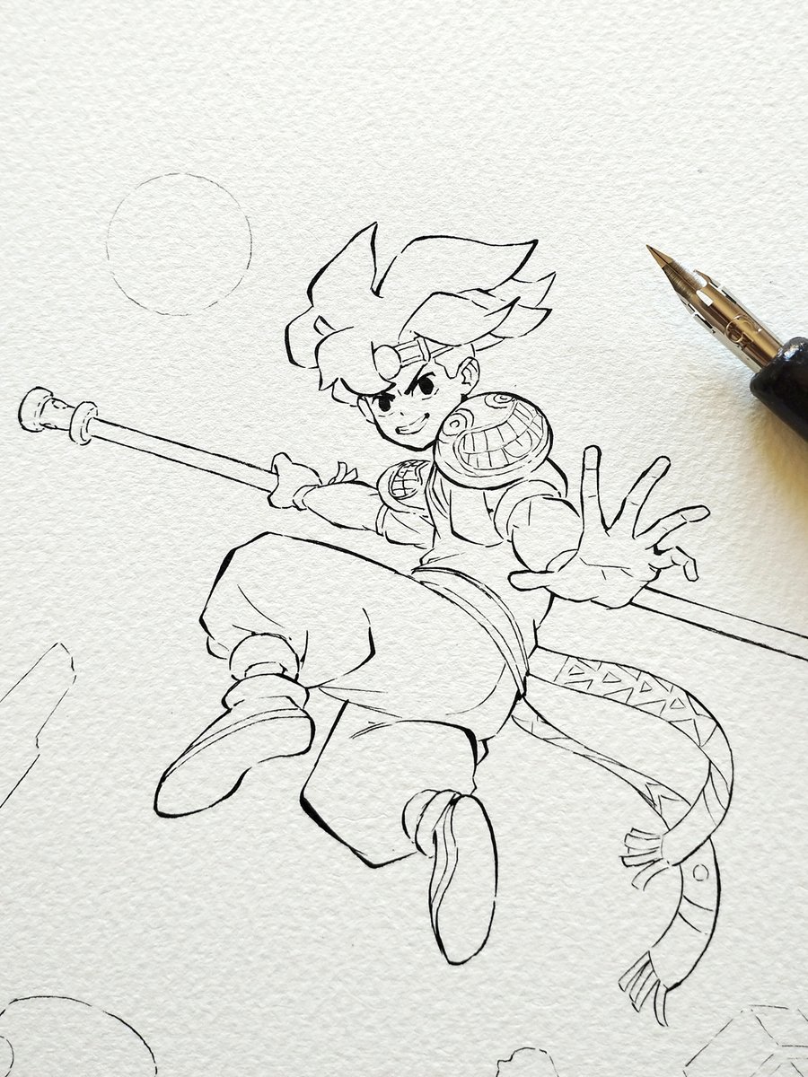 Mosqi's tweet photo. Indian ink, watercolors https://t.co/JNTCTxBRxT