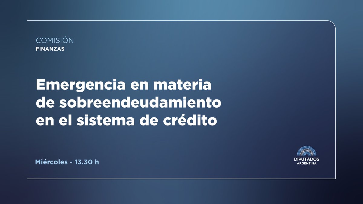 DiputadosAR's tweet photo. 💹​| Finanzas ✒️

En una reunión informativa, invitados expondrán sobre la temática.
¡Seguí la transmisión en vivo desde las 13.30h!

https://t.co/LsKi9fYdb4 https://t.co/h16FOzwVma
