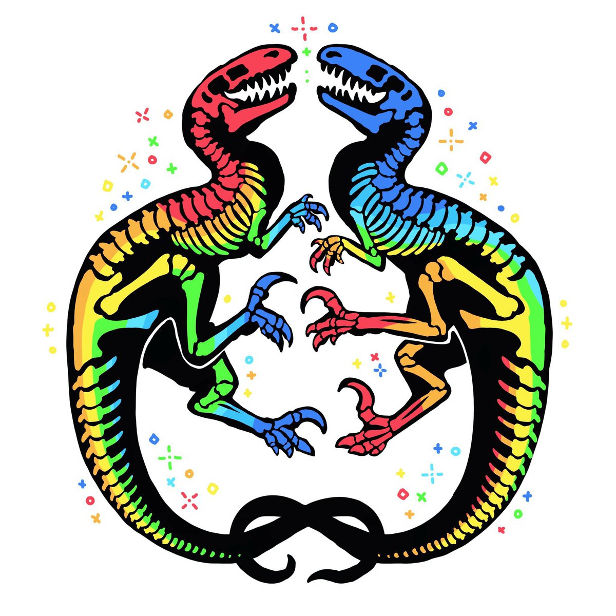 thingsbydiana's tweet photo. ✨Help the dinosaurs are 🌈fabulous✨ https://t.co/yH5fEtCR5L