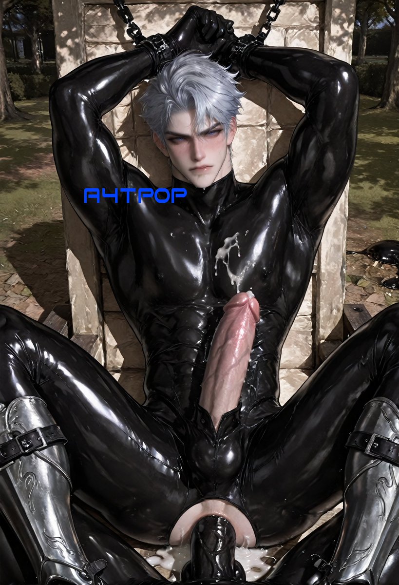LatexA5852's tweet photo. 上新一个铠爹（王世杰ver）

一个人出去太危险！穿上情趣胶衣吧！

#铠 #胶衣 #latex #gay #yaoi #nsfw #r18 https://t.co/ZjlpCmvc0w