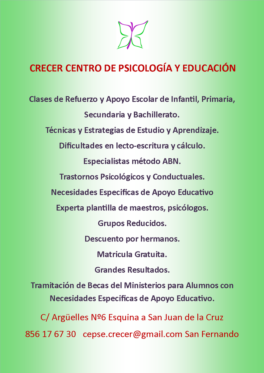 1CRECER's tweet photo. ABIERTO EL PLAZO PARA LAS CLASES DE REFUERZO A APOYO EDUCATIVO CURSO 2026-2027
- Experta plantilla de Maestros y Psicólogos Imparten clases de Refuerzo y Apoyo Escolar de Infantil, Primaria, Secundaria y Bachillerato.
- GRUPOS MUY REDUCIDOS, no te quedes sin tu plaza. https://t.co/mvGBvpd0wV