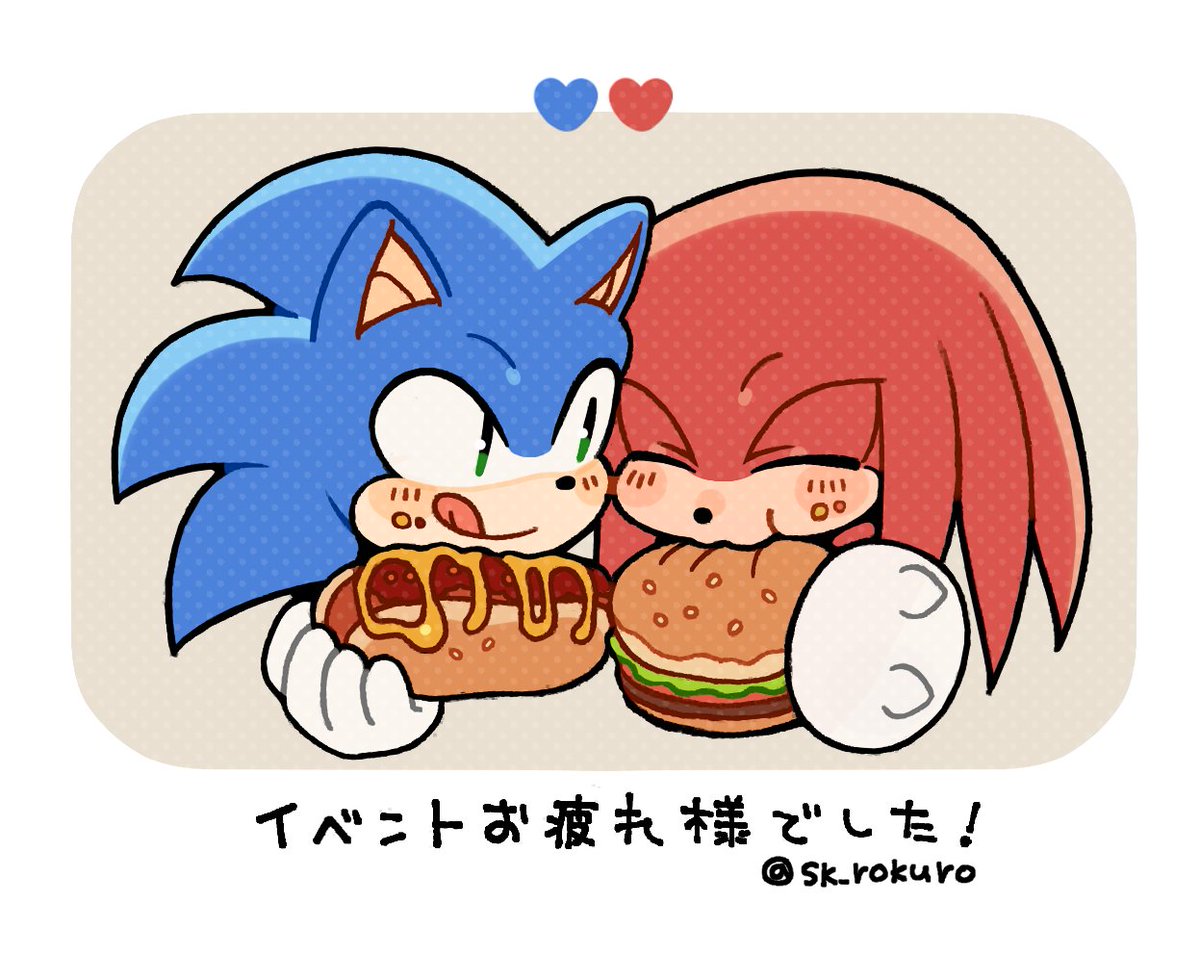 sk_rokuro's tweet photo. イベント用に描き下ろしたイラストです。
ジャンクフード最高💖🌭🍔
#sonknux https://t.co/44t8tk8bmr