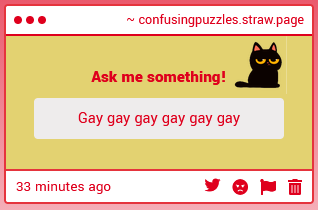 confusedpuzzles's tweet photo. gay gay gay gay gay gay :3 https://t.co/jqZflrtNfQ