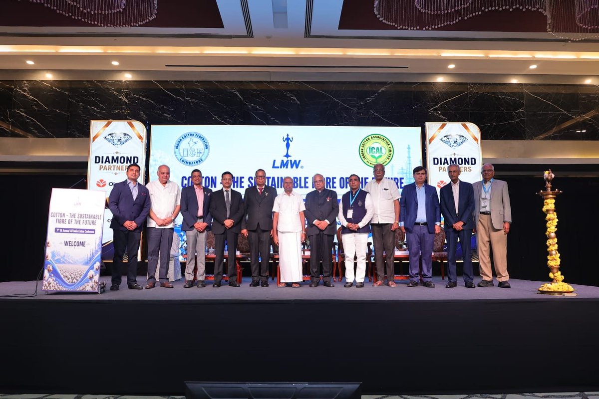 DBGTterminal's tweet photo. DBGT Marketing Team at the 7th Bi-Annual All India Cotton Conference 2026

DBGT participated on 21–22 Aug at Coimbatore, themed “Cotton – The Sustainable Fibre of the Future.”

The event brought together 500+ stakeholders, global cotton trends, sustainability and innovation. https://t.co/GXCmujceqW