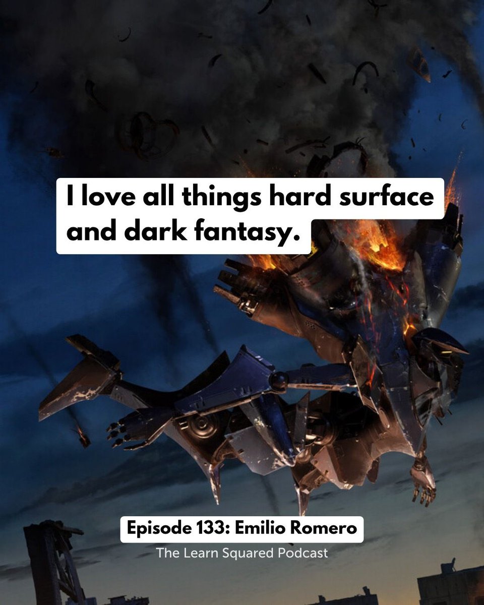 learnsquared's tweet photo. THINKING LIKE AN ARTIST with Emilio Romero | EP 133 - The Learn Squared Podcast Available Now at https://t.co/9khklukkIb

Also Available on Spotify, Apple &amp; YouTube
-
#learnsquared #learnsquaredpodcast #emilioromero #conceptartist #podcast https://t.co/X6PypIYAjN
