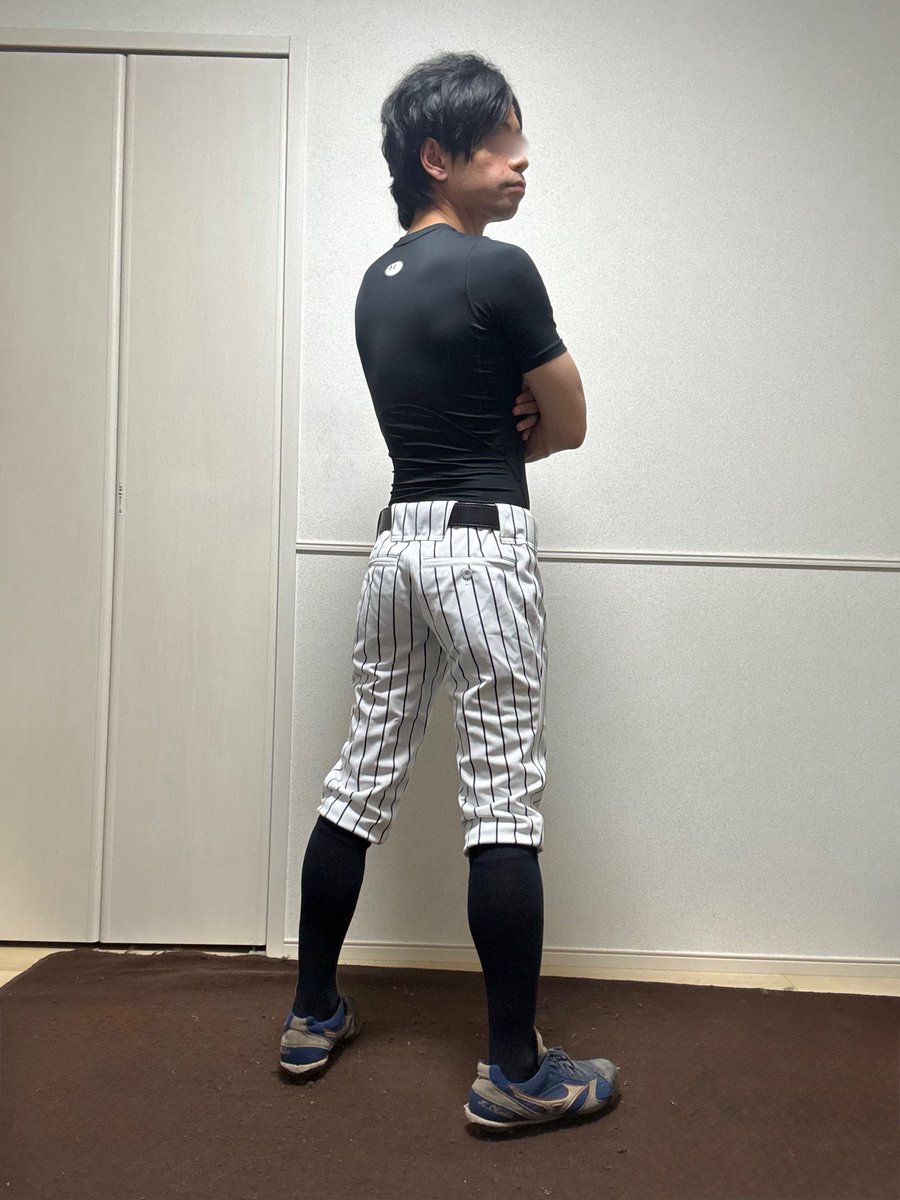 takyakyu08's tweet photo. 久しぶりです☀️

痩せました！
筋トレしてます💪

痩せてから初めて
着てみました⚾️ https://t.co/W1Rr79afpG