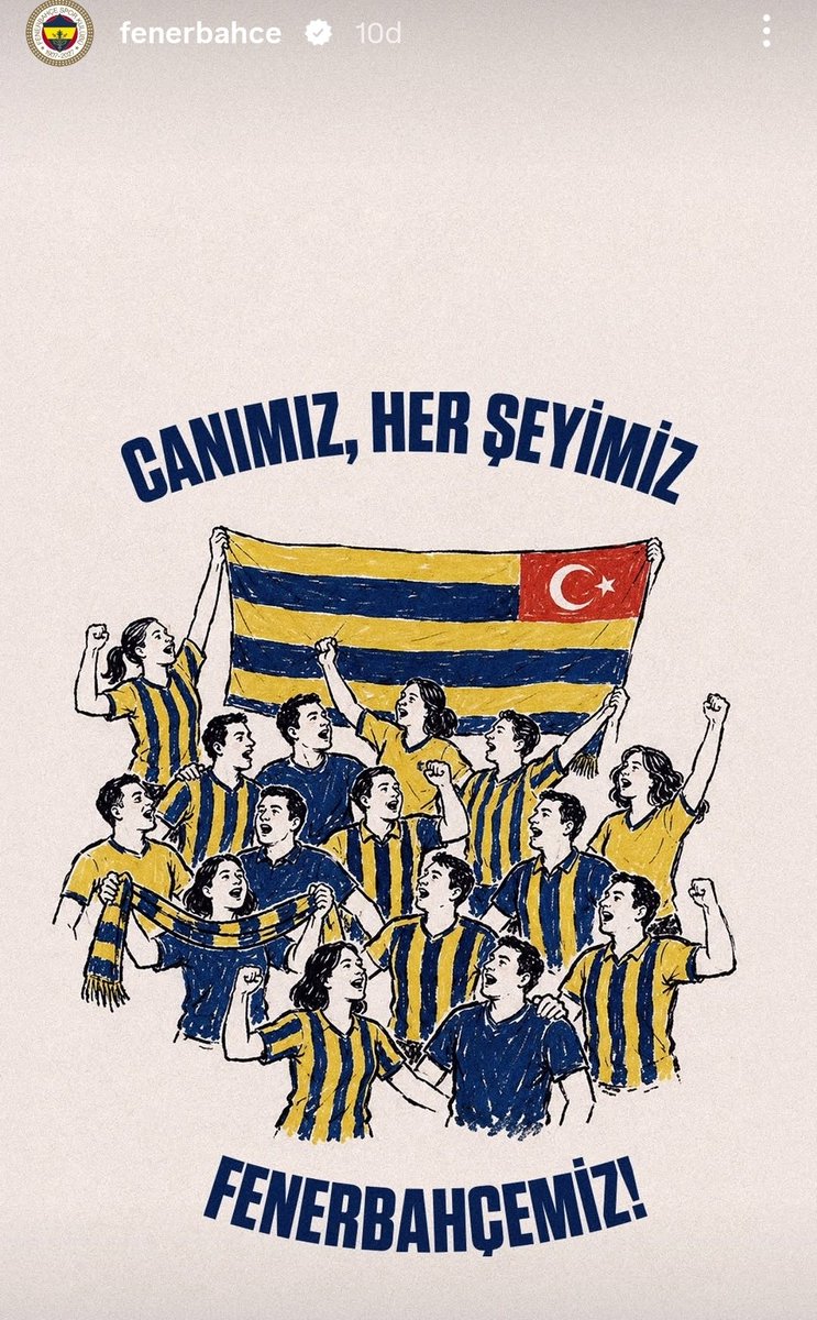 TekYolFener's tweet photo. Fenerbahçe'nin instagram story paylaşımı: "Canımız, her şeyimiz, Fenerbahçemiz!" https://t.co/sa3iIGOJOt