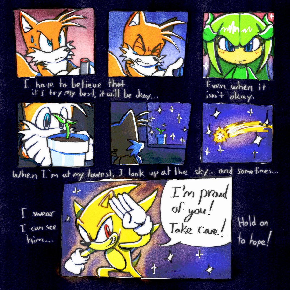 boiled_walrus's tweet photo. Kinda cringe but I wanted to make something with tails and cosmo lol https://t.co/wQxue5BSJD