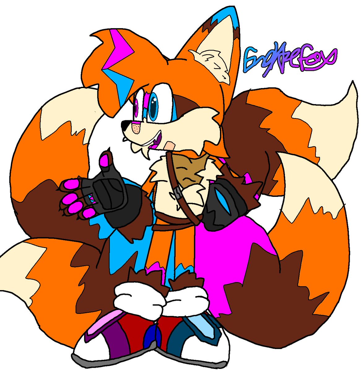 endythefox's tweet photo. I want to draw this guy more as a furry, and less as a sonic character, how do I draw digi legs pleeeeease https://t.co/gpis0ZtCr8