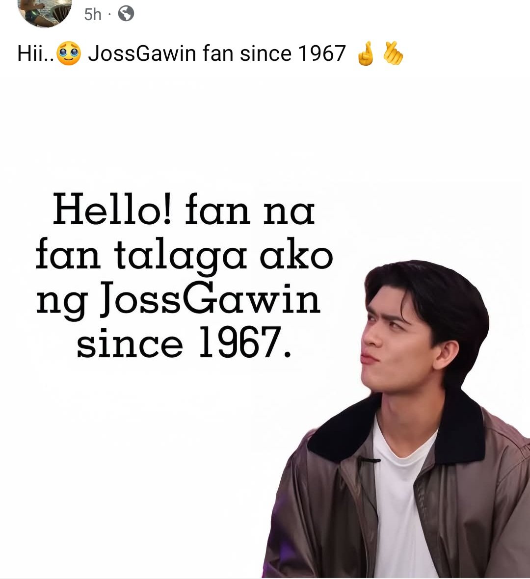 flowerychim's tweet photo. The heck... my parents haven't got married yet..😂🤣
TRANSLATION: I'm a fan of JossGawin since 1967😂😂😂🤣🤣🤣 https://t.co/8qST0zUjAV