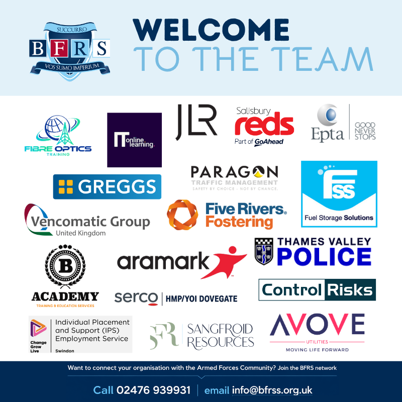 _BFRS_'s tweet photo. A warm welcome to the latest employers and organisations who joined BFRS in August!

#BFRS #ArmedForcesCommunity #MilitaryTalent #Veterans #ServiceLeavers #Reservists #MilitaryFamilies #ArmedForcesCareers #VeteranEmployment #MilitaryRecruitment #CareerOpportunities https://t.co/AwZw8ibu8d