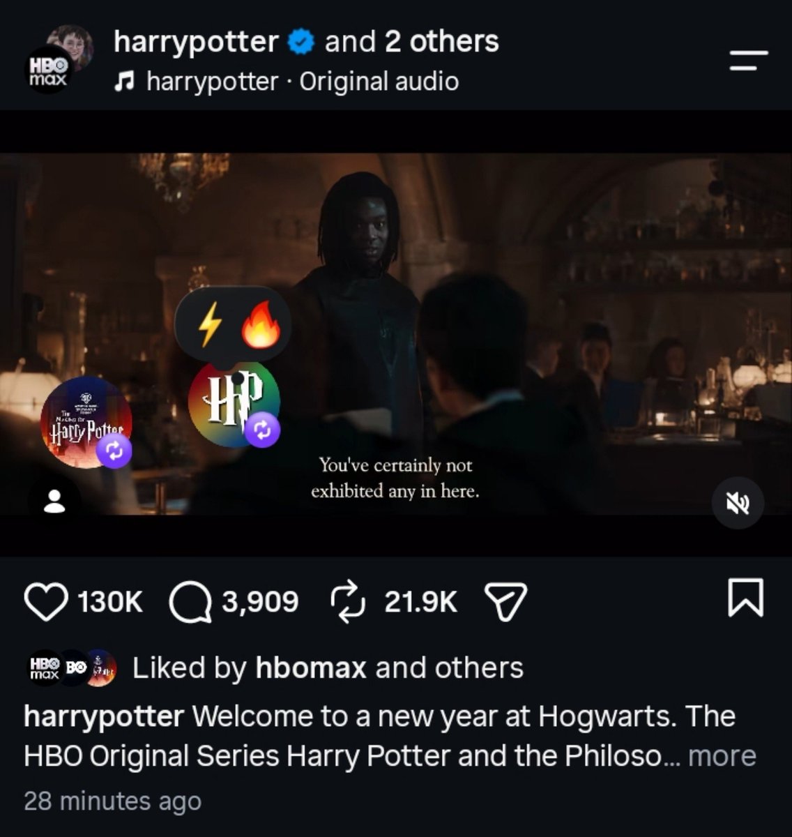Jakes0nville's tweet photo. Bro, WHAT????!!!! 🤯

I swear to God, the official Harry Potter account on Instagram removed my comment about not liking the Black Snape. It had 500 likes in 3 minutes.

And now if you go to their official page, there's ZERO negative comments.

Duuuude!!! This is crazy! 😂 https://t.co/W9tWCRcUiL