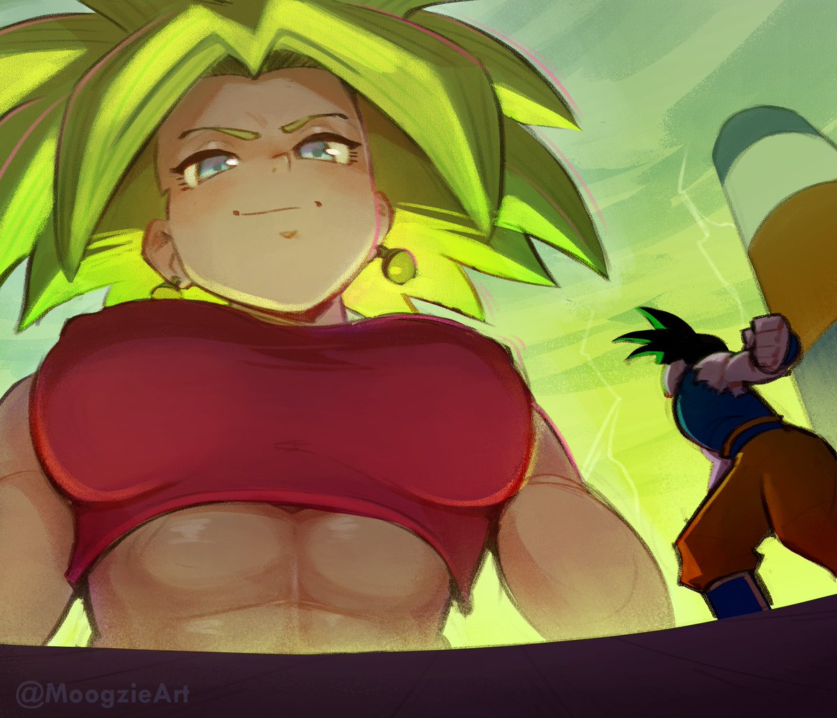 MoogzieArt's tweet photo. Giantess Kefla 🔥⚡️

The most powerful rival Goku has ever faced: Literally a goddess

#giantess #sizetwitter #巨大娘 https://t.co/JBW7rad0NO