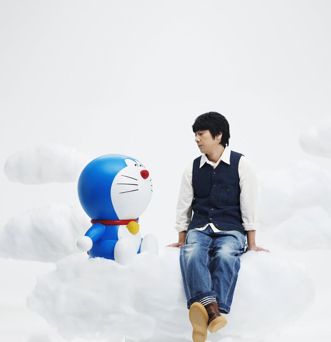 official_yama's tweet photo. ドラえもん、
あれから10年ですね。
今年も誕生日おめでとう。

♪「#空へ」/#山崎まさよし
『映画 #ドラえもん　新・のび太の日本誕生』主題歌
https://t.co/1VT3nNn6ID

#ドラえもん生誕祭2026 https://t.co/htdu3AJVGV