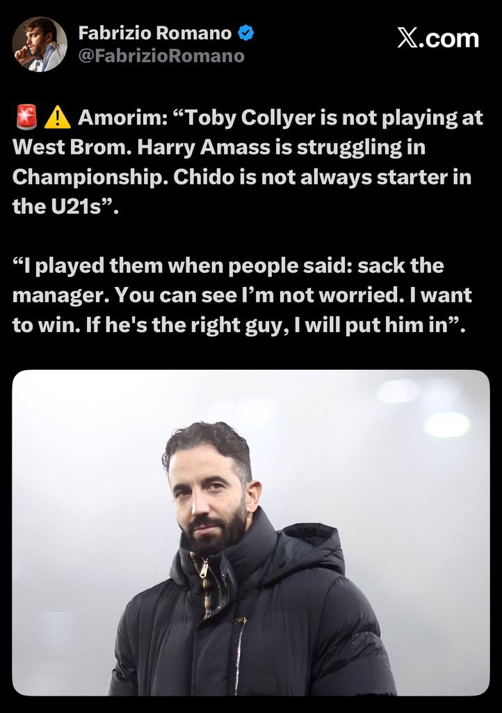 UTD_Diary's tweet photo. Ruben Amorim… you’ll forever be HIM 🫡 https://t.co/ZPKvkfsAhC