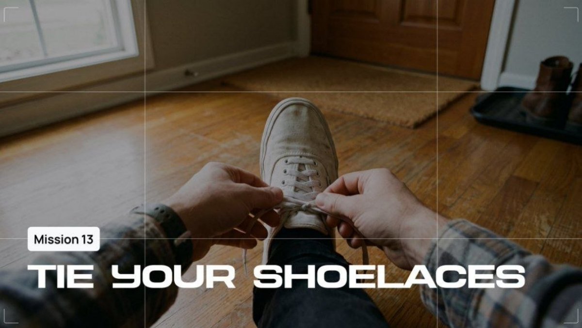Songinjaeut9's tweet photo. ZenO Mission #13 is now live

Record yourself naturally tying your shoelaces.
- 5 to 20 minutes
- Head or face mounted phone only https://t.co/vQ8twq6km7