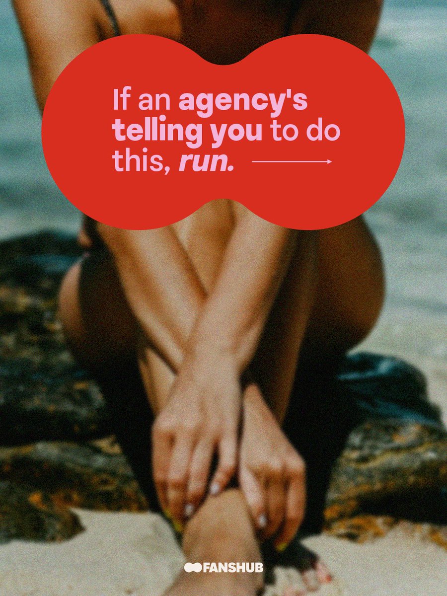 usefanshub's tweet photo. Other agencies' "standard practice" is exactly what we've built our approach against.

We've seen what it can cost creators, so we do things properly from the start, rather than take shortcuts that harm your account or career down the track.

So if an agency’s telling you to do any of these… 🏃🏻‍♀️