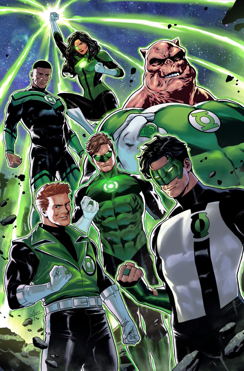 lukmeyer30's tweet photo. During like almost 6 years working for DC, I did lanterns just in a few panels, but these 4 covers are my precious contribution to the Green Lantern Corps book. I hope in the future I can have the privilege to do interiors for this long legacy! (especially with KYLE HEHE!) https://t.co/ursgmPBwdE