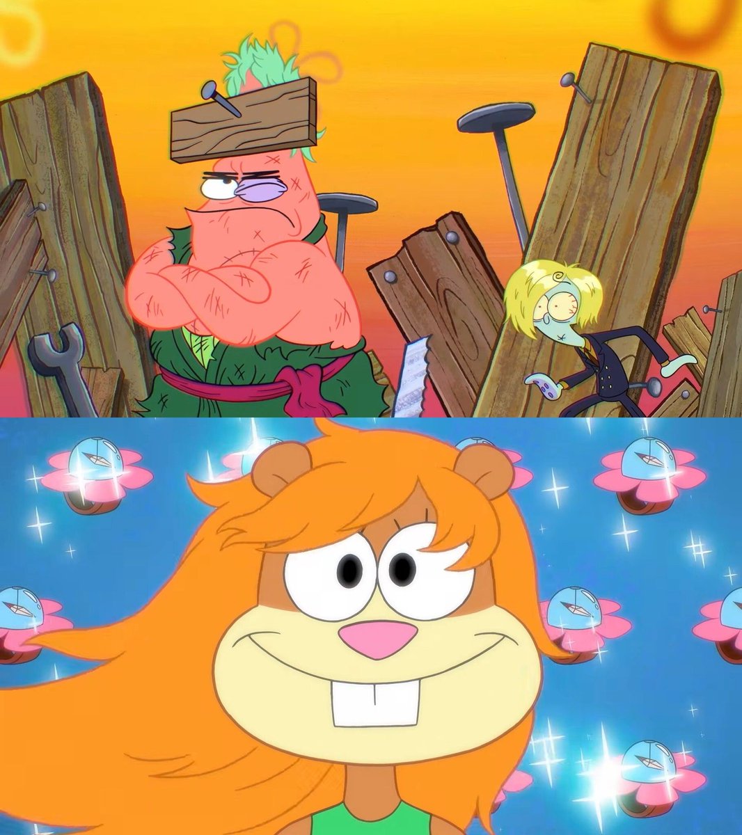 strawhats's tweet photo. ONE PIECE X SPONGEBOB SQUAREPANTS https://t.co/RVbfvVX25Y
