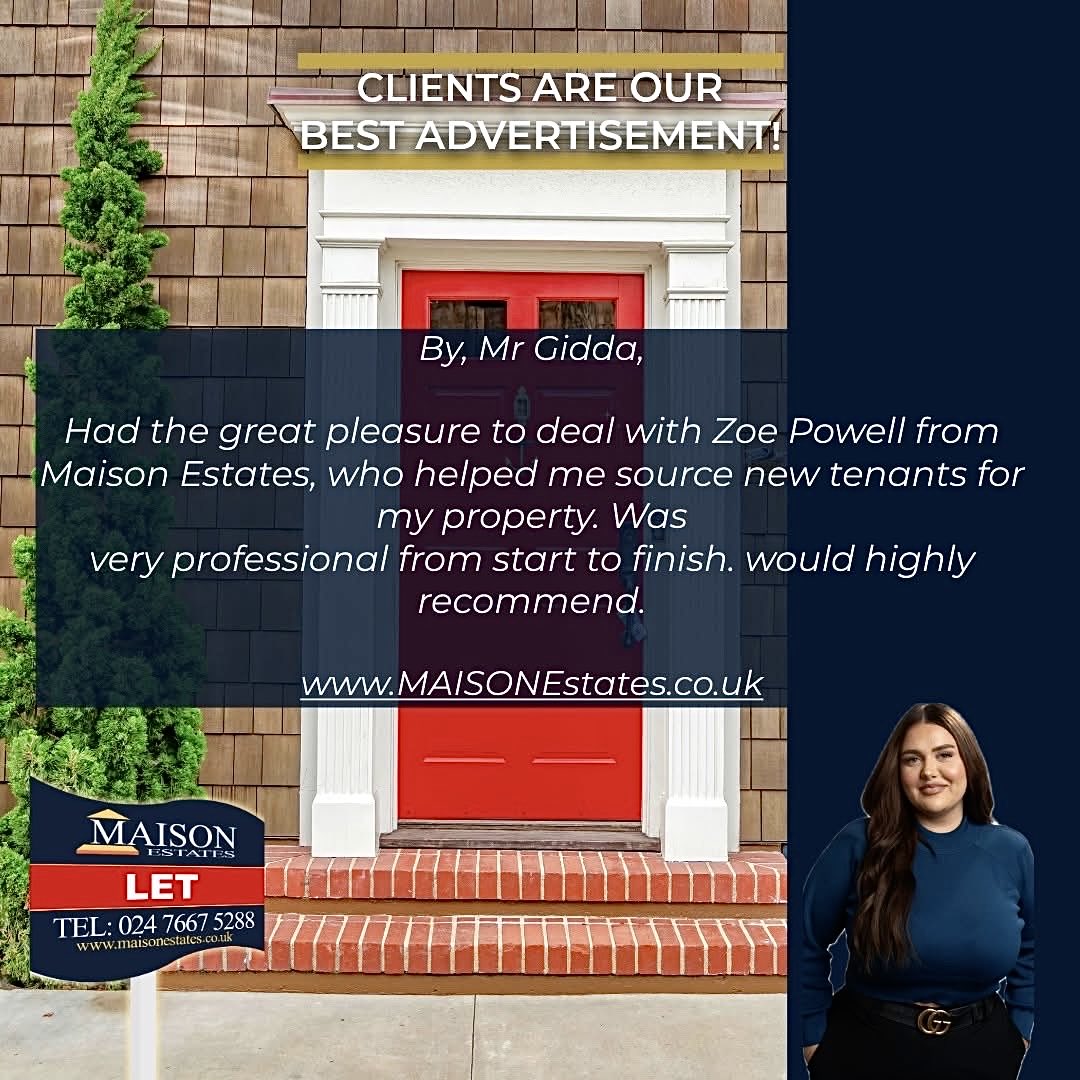 MaisonEstates's tweet photo. 🔴🟡🟢CLIENT EXPERIENCE #COVENTRY🔴🟡🟢

https://t.co/TRfZyobwvC your local Boutique Estate Agents committed to achieving the B£ST PRIC£…

We would Welcome your Custom.
☎️02476 675288☎️ #coventry #coundon #earlsdon https://t.co/ChI3zk5kIc