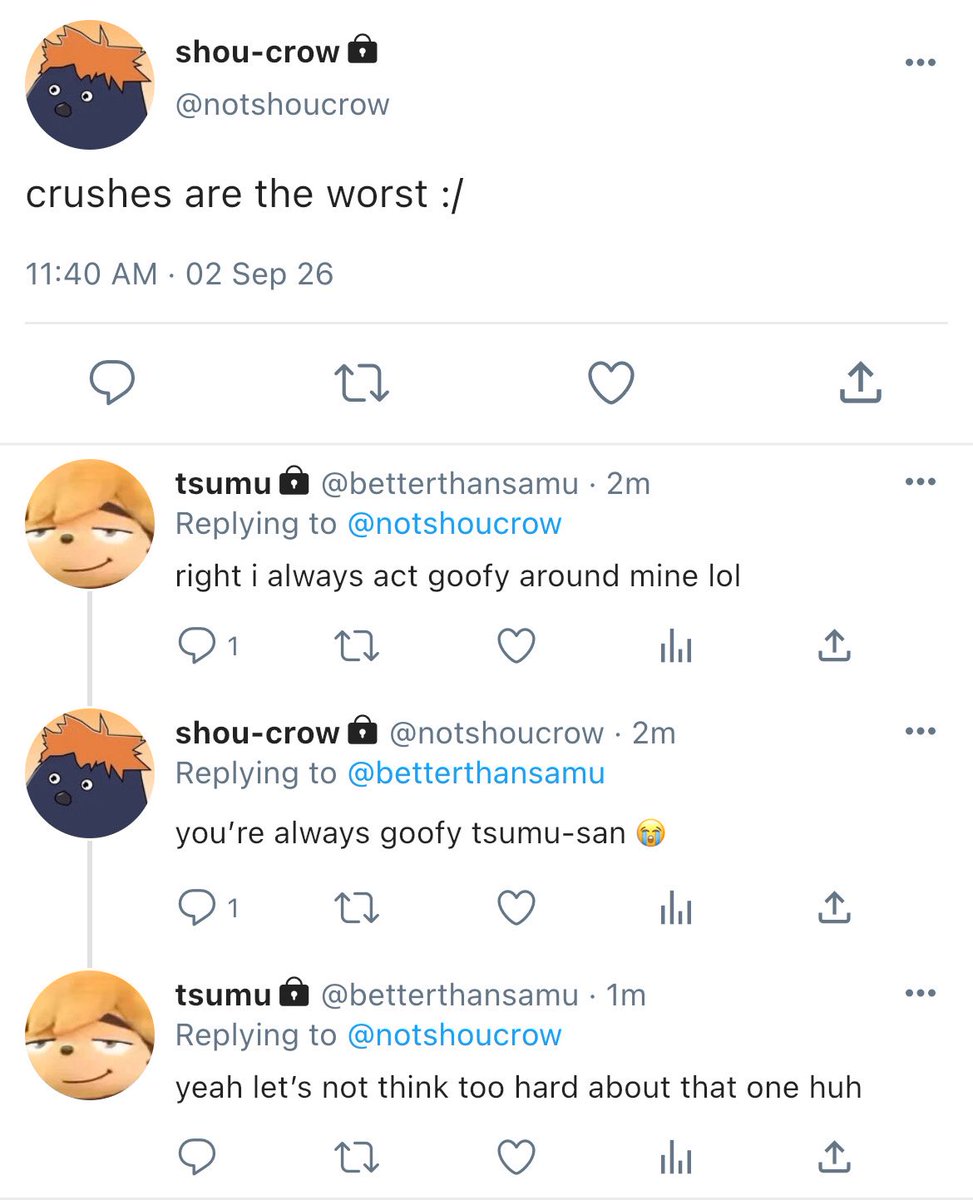 inkysunset's tweet photo. atsumu is not subtle at ALL but unfortunately shouyou is oblivious #atsuhina https://t.co/B6Lyo2djBn