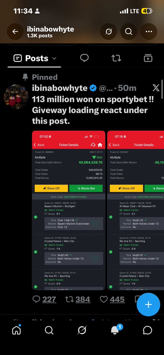 joycerantt33's tweet photo. @officialmoore7 @BAnalyst2187282 I just pray I win my first from you 

May god bless you so much I appreciate 
Thanks you I pray you see me today 

OPAY

8117950531

OLUWAPELUMI 

Thanks you 

I appreciate done ✅ thank 

@officialmoore7 thanks 😊 

🥺🥺🥺🥺🥺🥺🥺🥺🥺🥺🥺🥺🥺🥺🥺🥺🥺🥺🥺🥺🥺🥺 https://t.co/zHhnE9JD4N