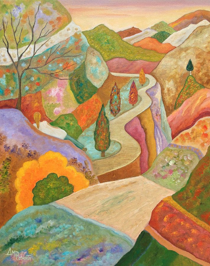 ampomata's tweet photo. This is my painting, "Joys Of Fall". https://t.co/mcessfF7VU