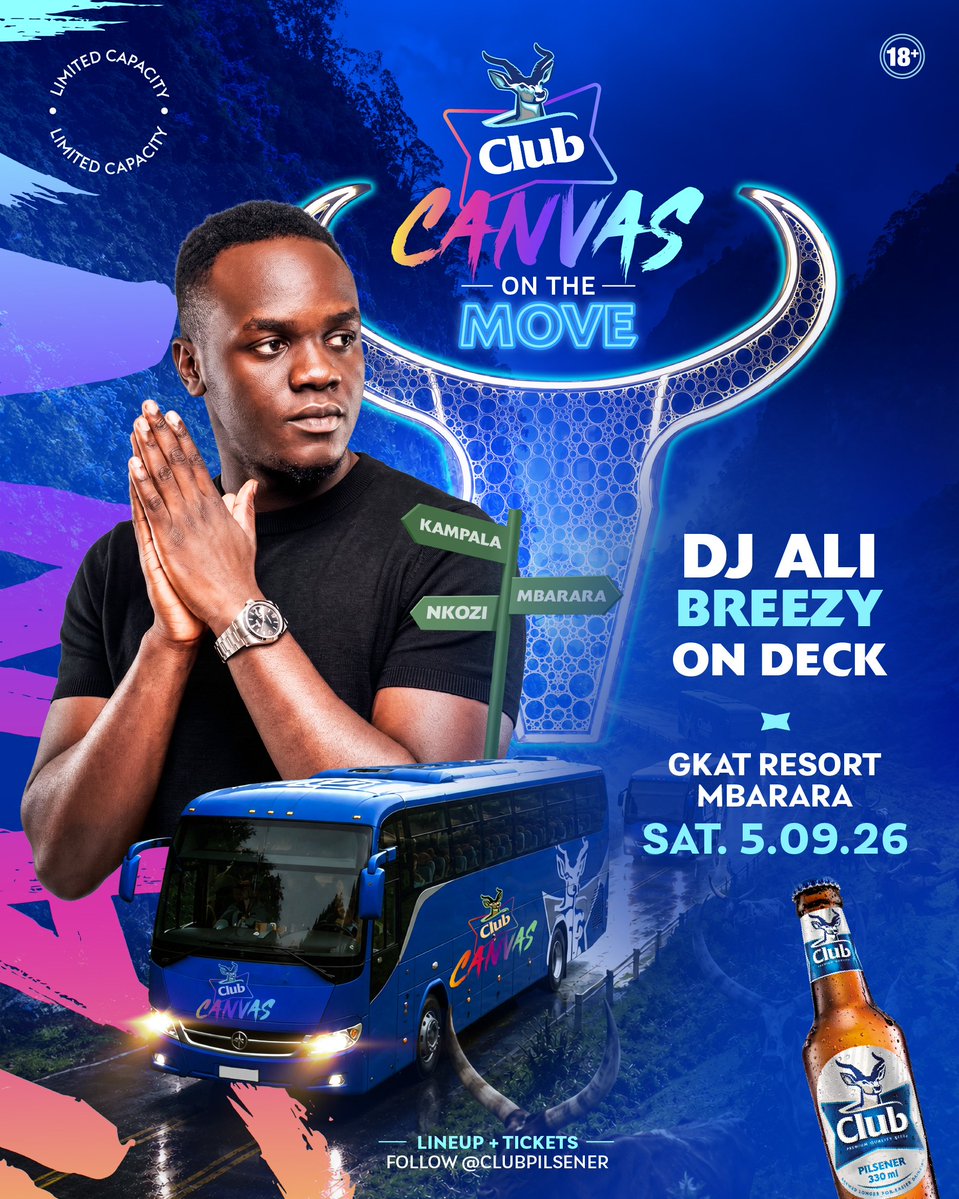 delyderric's tweet photo. Alert; Disco in 4K this Saturday #ClubCanvas is on the move to Mbarara with a hot line up 🔥 https://t.co/iO7WneNa6K