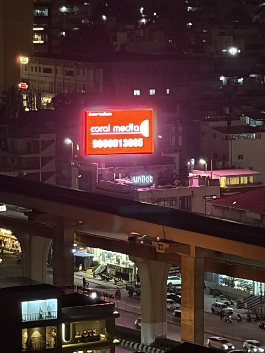 NyTyne's tweet photo. @Acpnorthtrps there is huge societal board blinding riders on airport road flyover off byataranapura. Please do take action. https://t.co/RpDkymCC9c