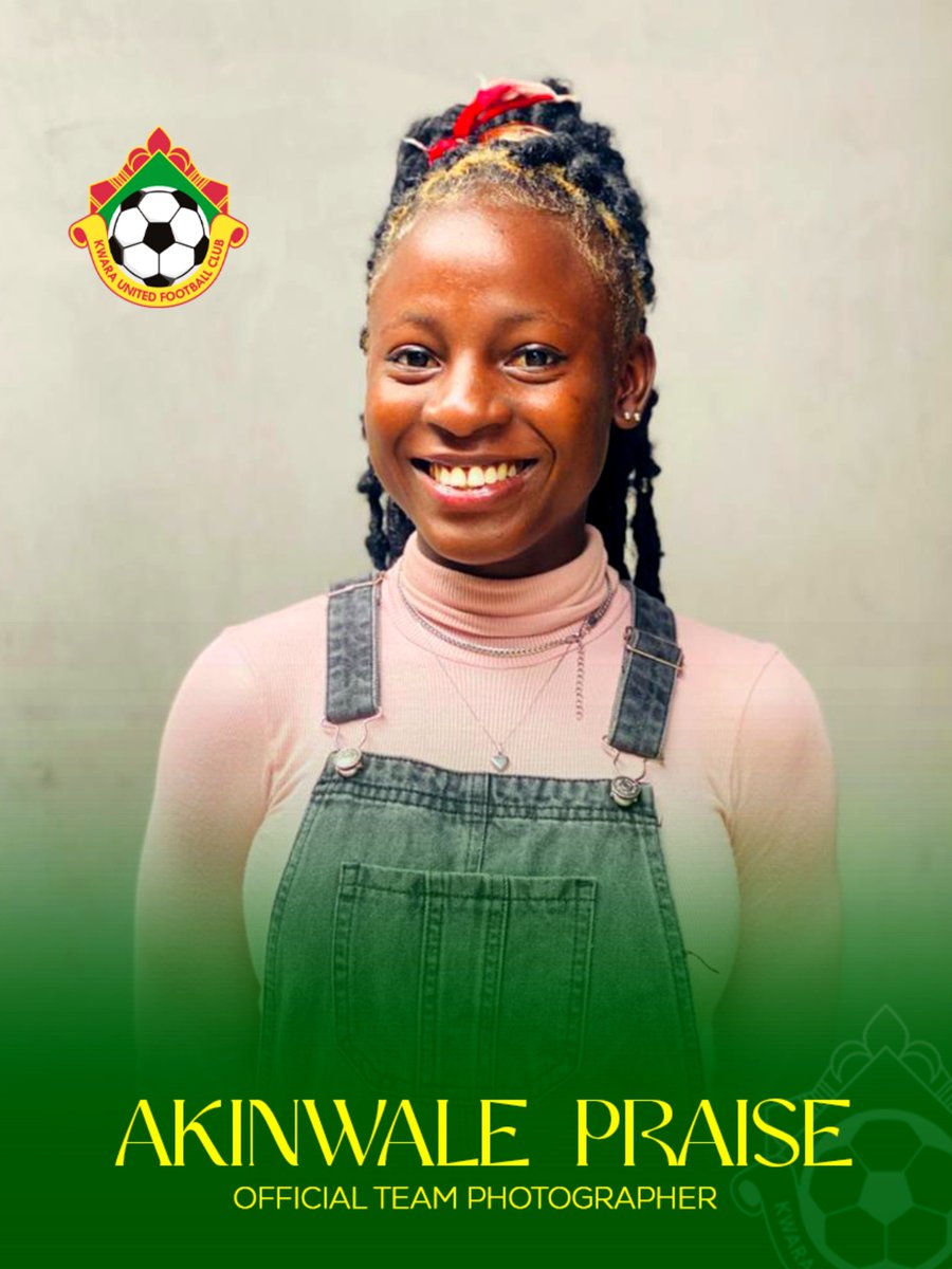 KwaraUnitedFC's tweet photo. We are pleased to announce that Akinwale Praise @Mhounique1 has joined the Creative Department of the team.✨

She brings a wealth of experience, creativity, and fresh ideas to the team.

Congratulations Praise, we are exited to have you on board. https://t.co/4m6pCWQjsX