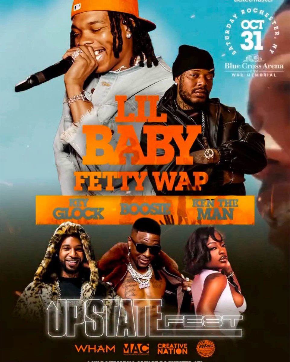 DaRealDJDynamic's tweet photo. October 31 At THE BLUE CROSS ARENA ROCHESTER NY #LilBaby
#KeyGlock #LilBoosie #FettyWap #KenTheMan https://t.co/P9CQ70vAlk