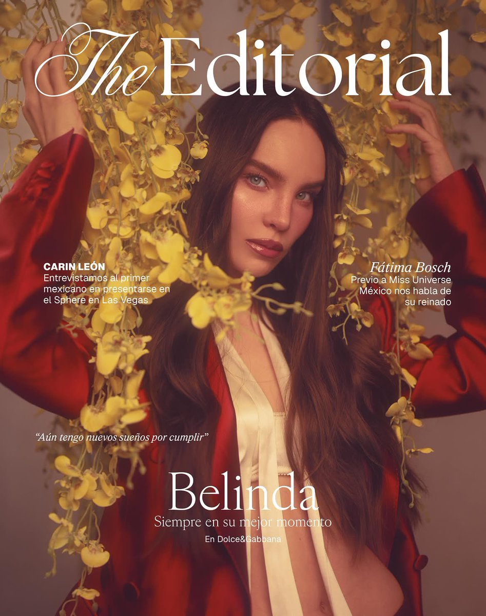 BelindaAccess's tweet photo. La princesa del pop latino Belinda es portada doble de la revista The Editorial. https://t.co/1SNfkT7Pdh