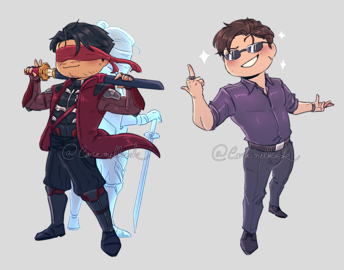 Caramelkask's tweet photo. Lil MK1 chibis ✨ https://t.co/agz3uDwCzJ
