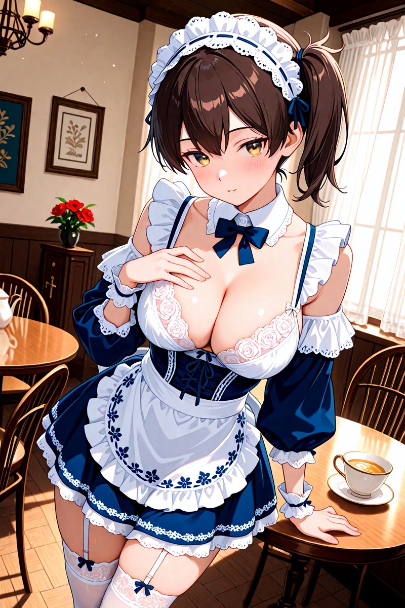 YueKuratsu's tweet photo. お帰りなさいませご主人様 #艦これ 加賀 https://t.co/whuyd63Ysr